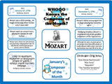 Mozart Composer of the Month (January) Bulletin Board