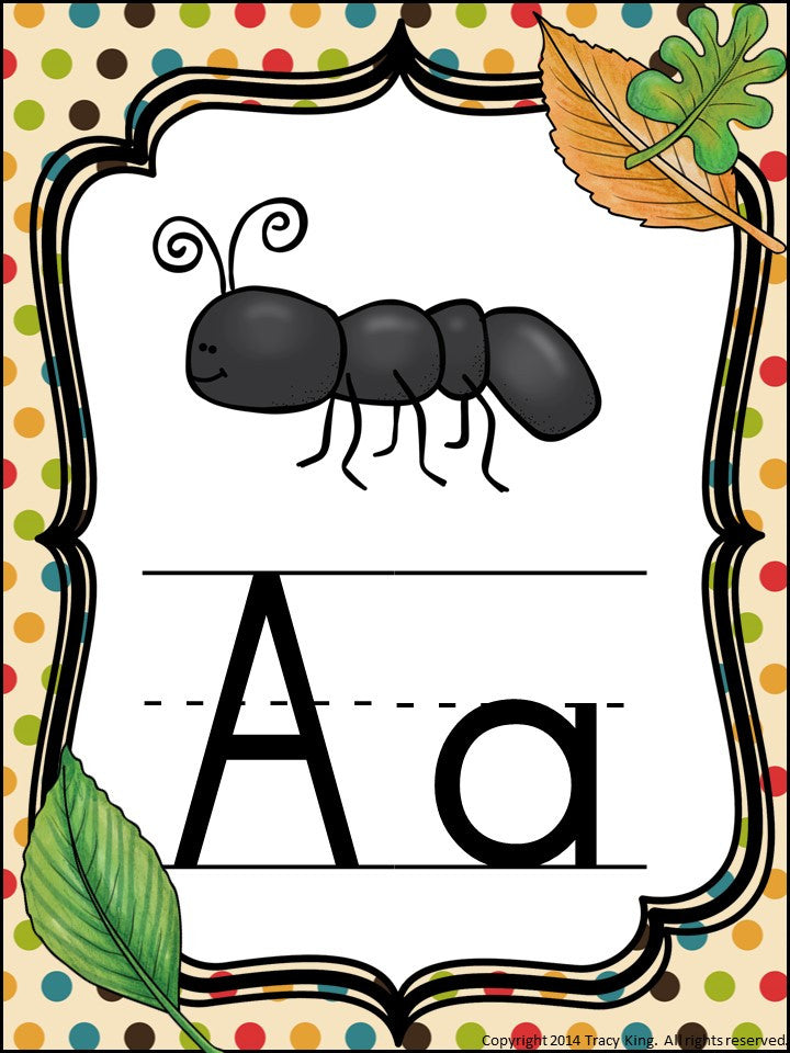 Alphabet Posters Camping Theme – The Bulletin Board Lady