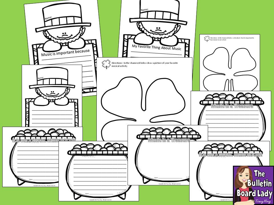 It is not a SHAM. Music ROCKS! Bulletin Board – The Bulletin Board Lady for Free Music Bulletin Board Printables