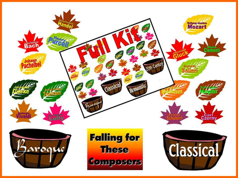 Falling for These Composers Bulletin Board for the Music Classroom