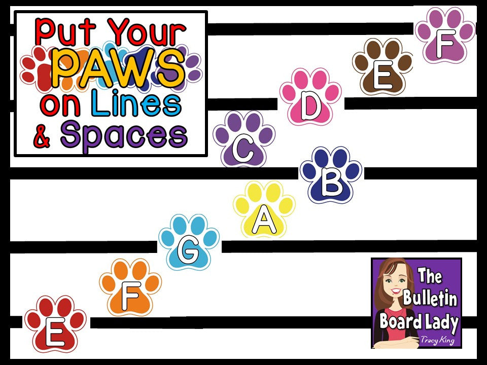 Bulldog Paw Print Letters | Reading | Back to School Bulletin Boards