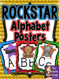 Alphabet Posters Rock Star Theme