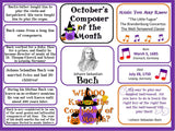 Bach Composer of the Month (October) Bulletin Board Kit