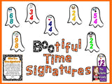 BOOtiful Time Signatures Bulletin Board for Music Class