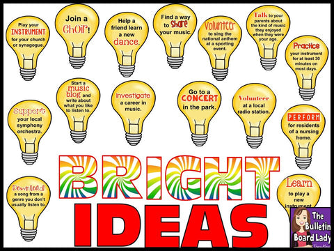 Bright Ideas Music Bulletin Board