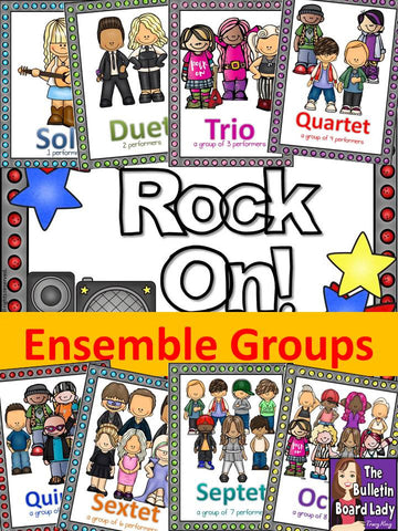 Ensemble Posters - Rock Star Theme