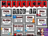 Musician's Tune-Up Racing Themed Bulletin Board