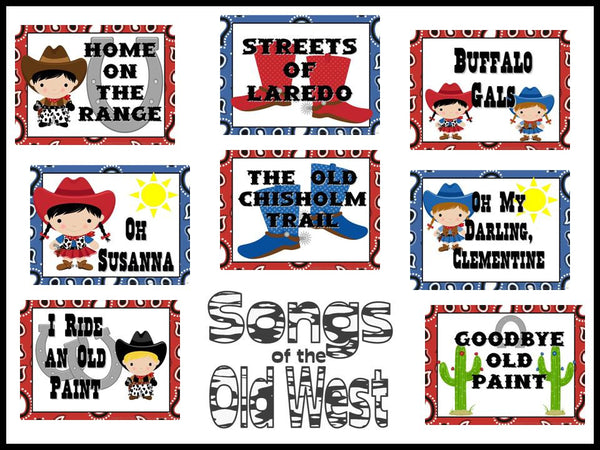 Songs of the Old West Bulletin Board Kit