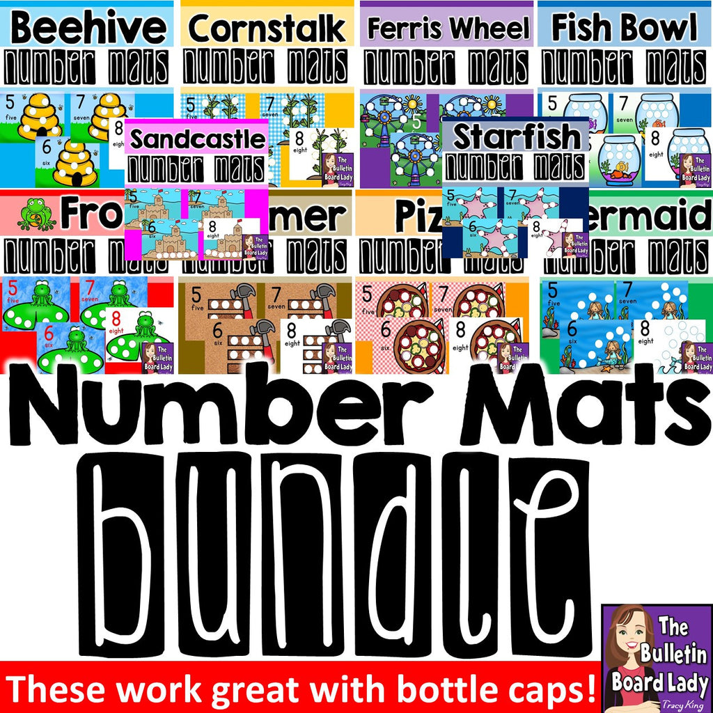 Number Mats BUNDLE – The Bulletin Board Lady