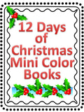 12 Days of Christmas Mini Coloring Book
