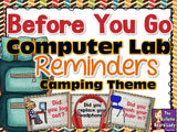 Computer Lab Decor BUNDLE - Camping Theme