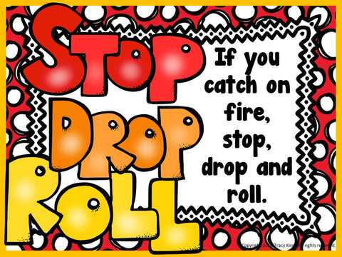 Stop Drop Roll  Great PowerPoint ClipArt for Presentations 