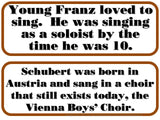 Schubert Composer of the Month (November) Bulletin Board Kit