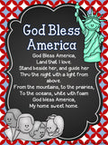 Patriotic Songs Posters and Writing Prompts