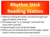 Rhythm Stick Reading Station