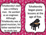 Composer of the Month Tchaikovsky Bulletin Board and Writing Activities