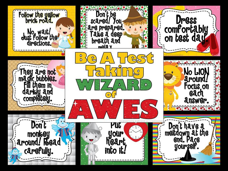 Be a Test Taking Wizard of AWES – The Bulletin Board Lady