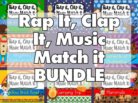 Rap It, Clap It, Music Match It BUNDLE
