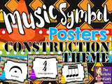 Music Symbol Posters Construction Theme